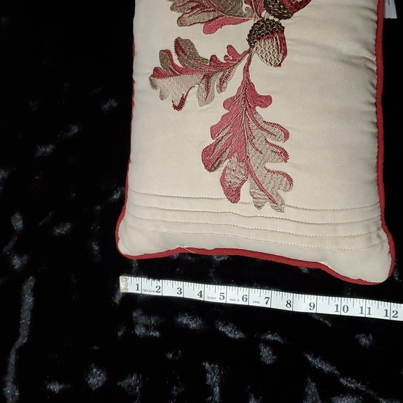 2 - MADISON PARK Jackson Blocks Faux Suede Accent Throw Pillows-Embroidered-EUC - Picture 8 of 16